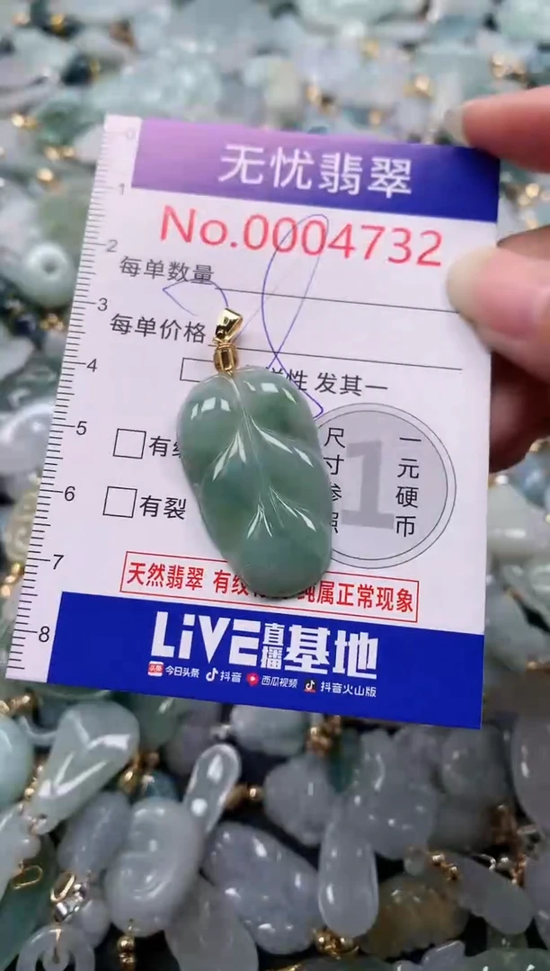 吊坠(不含链)未镶嵌翡翠4732