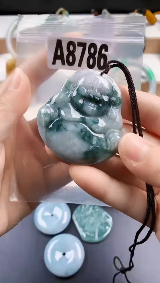 颈饰未镶嵌翡翠天然翡翠吊坠挂件