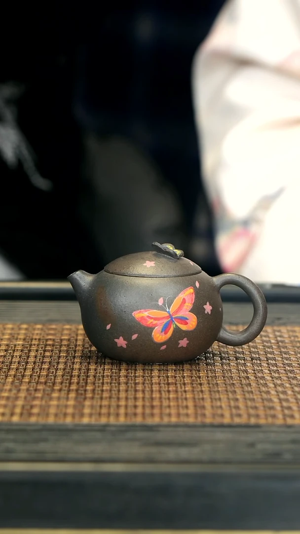 【闪购商品】紫砂茶壶TZP23蝴蝶西施 桂花砂柴烧