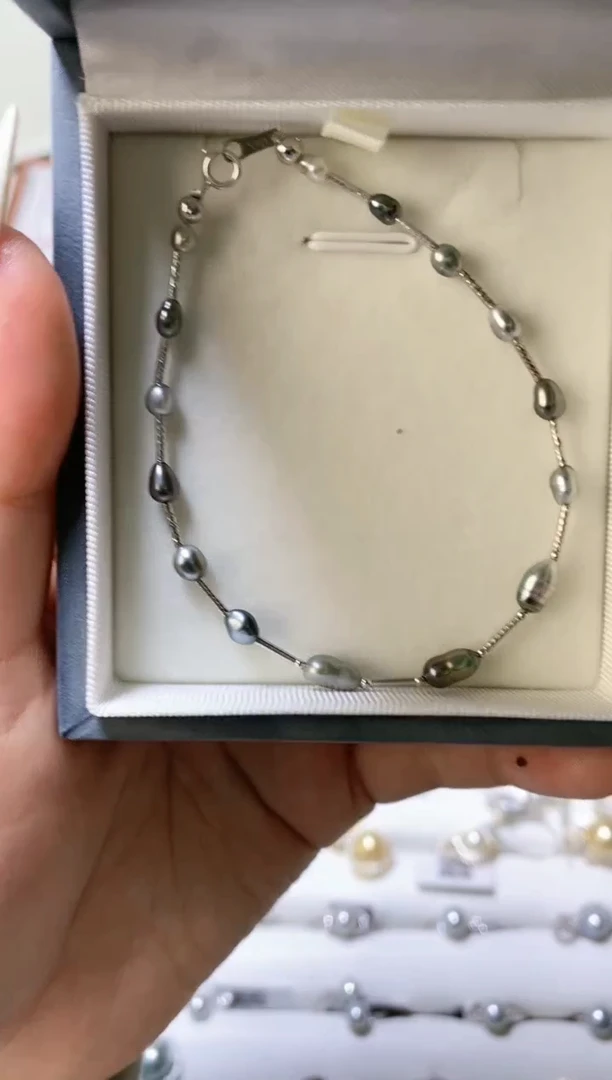 【闪购商品】海水珍珠手镯18K金镶嵌001