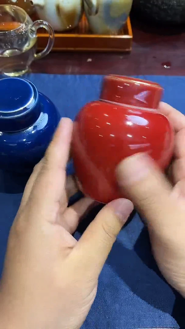 瓷茶叶罐纪红111111