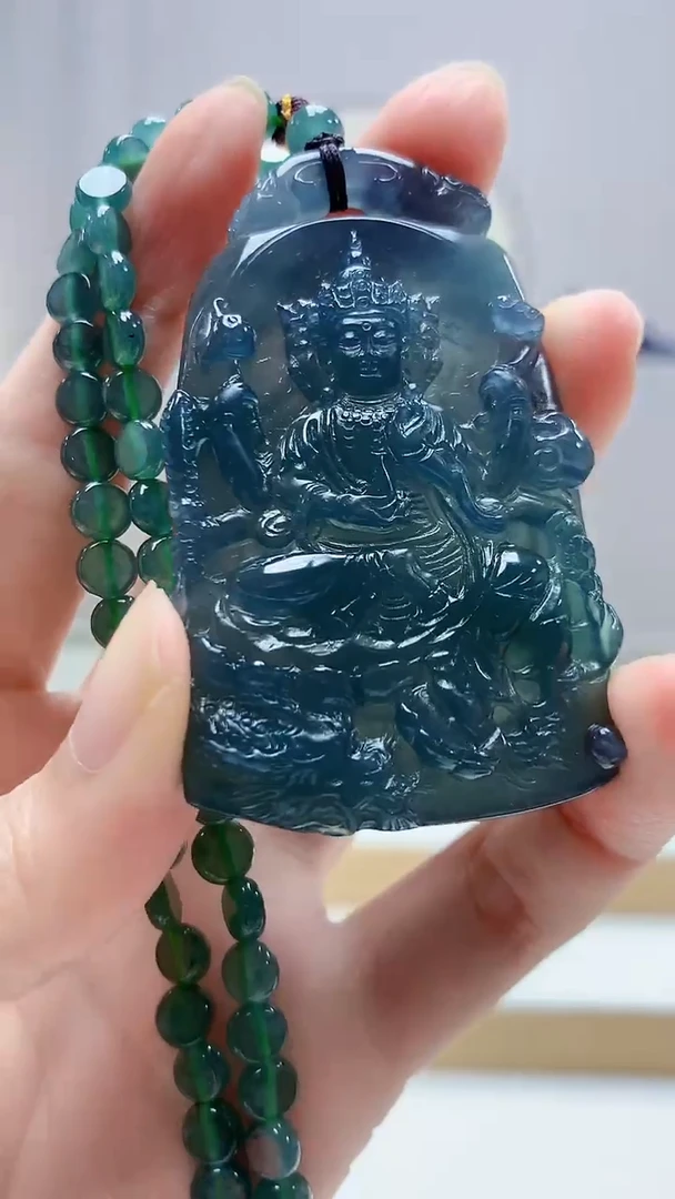 未镶嵌定制翡翠5159zm-毛货挂件95
