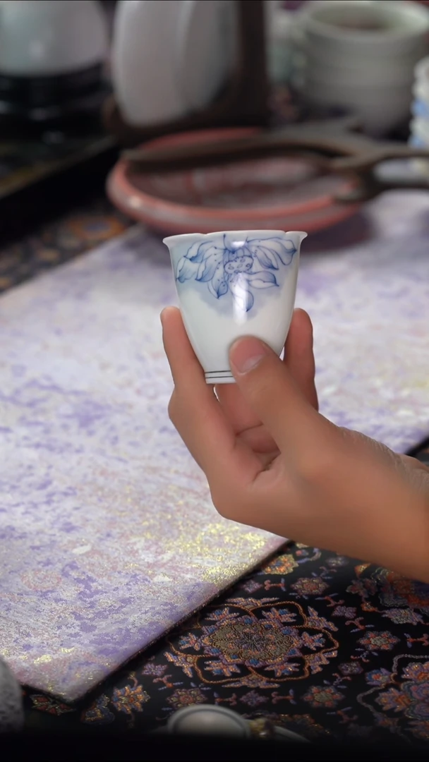 英姐好物分享@@白莲花花瓣杯