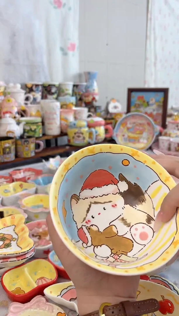 摆件陶景德镇陶手绘瓷微瑕