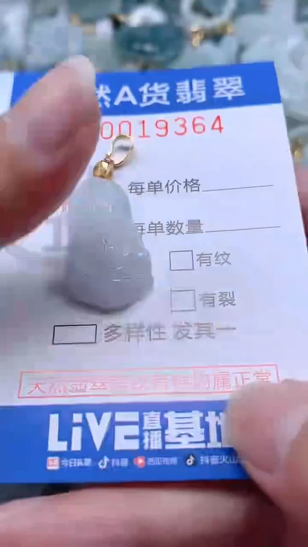 翡翠未镶嵌吊坠(不含链)1