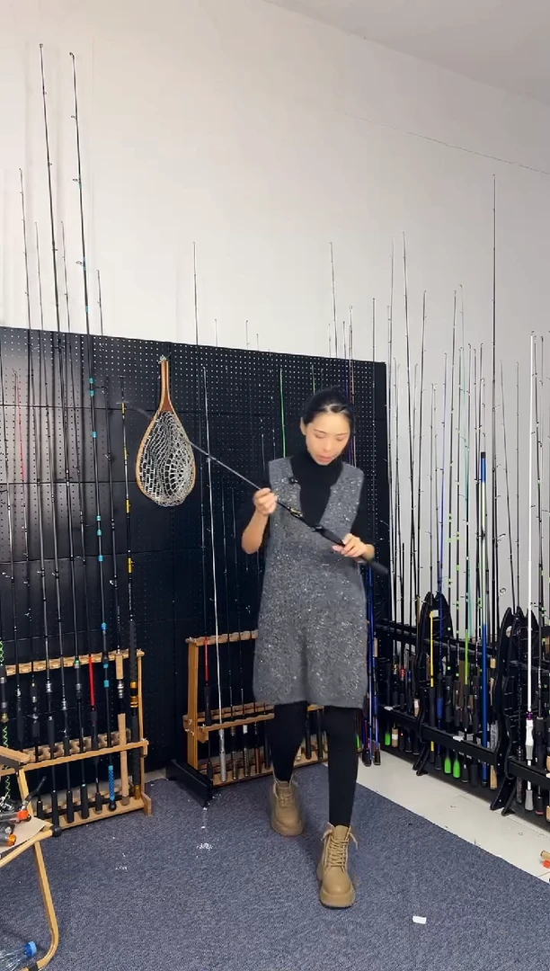 1.8m碳素4号1.8米枪柄带饵（瑕疵尾货竿，没有售后，介意勿拍）