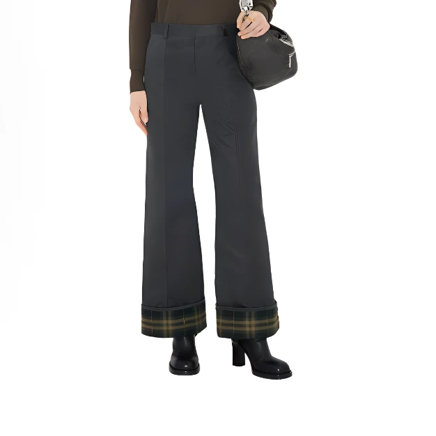 未使用 BURBERRY/博柏利 格纹休闲裤