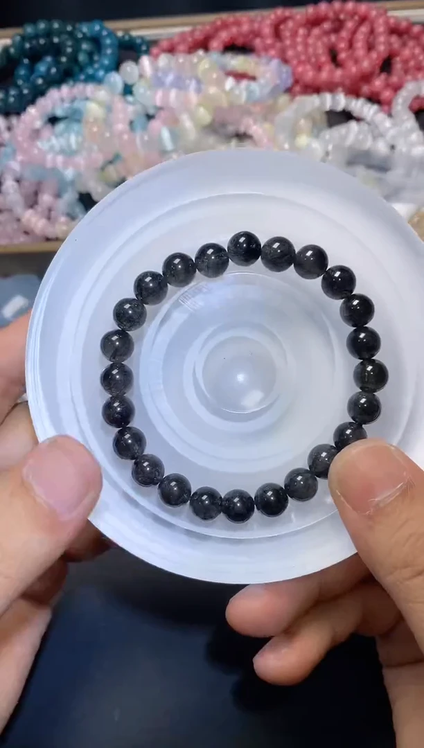 【闪购商品】水晶手串未镶嵌黑发043