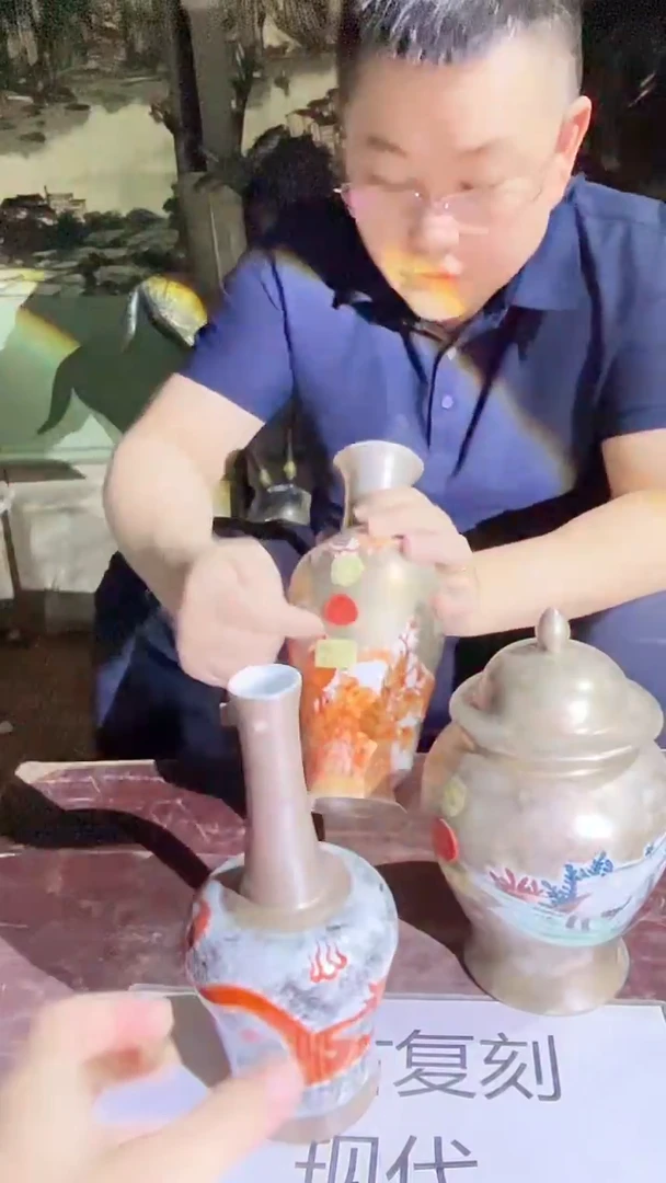摆件景德镇陶瓷流水119