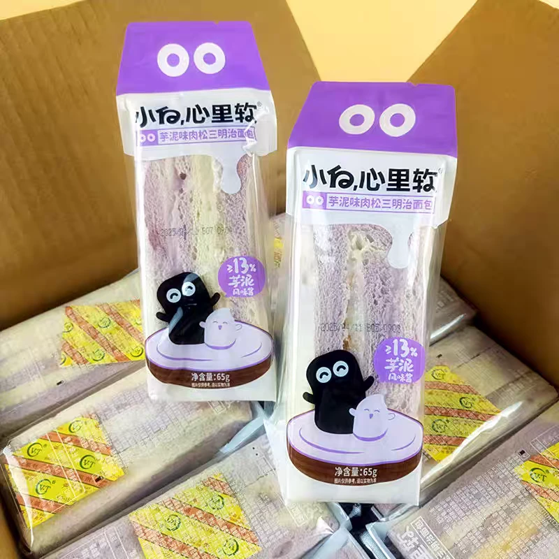 小白心里软三明治面包65G*15