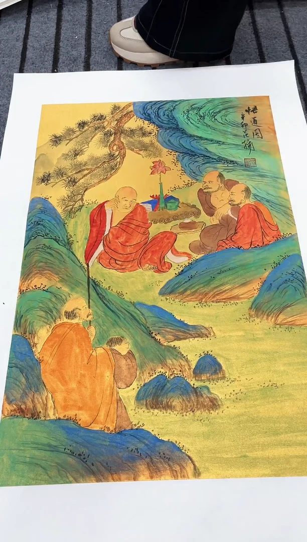 精品国画人物作品
