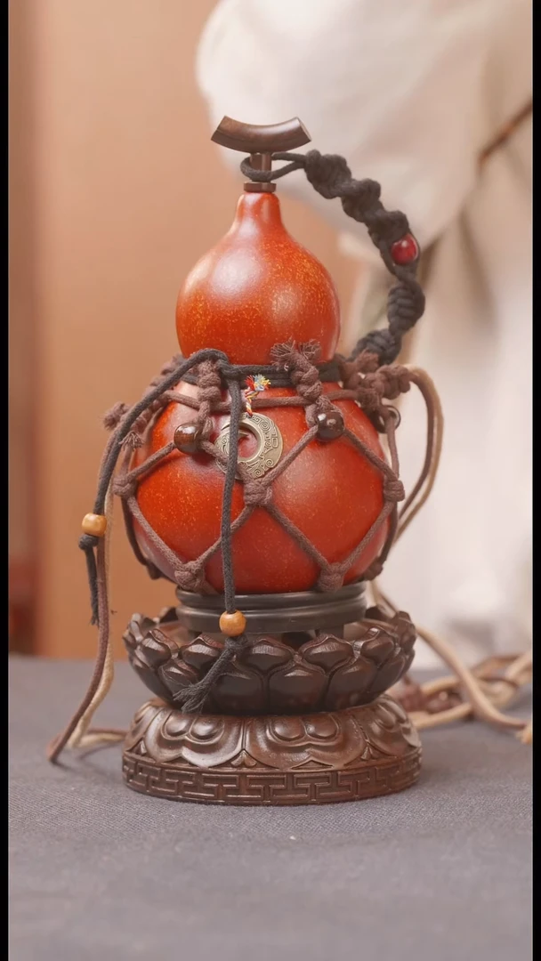 317号链接精品大漆葫芦现货现发[一物一拍]不包含莲花底座