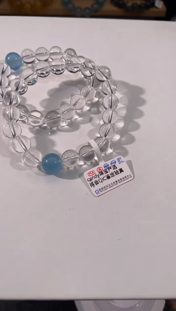 水晶手链未镶嵌露丝同款手链10mm多样性发一