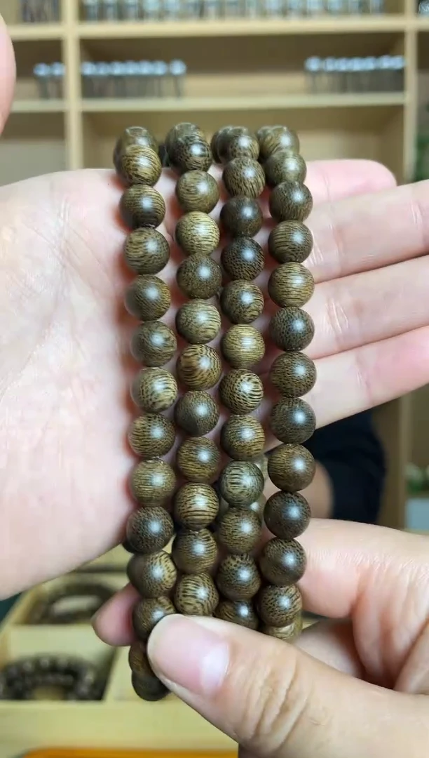沉香手串ZD01越南芽庄0.8多圈沉香手串