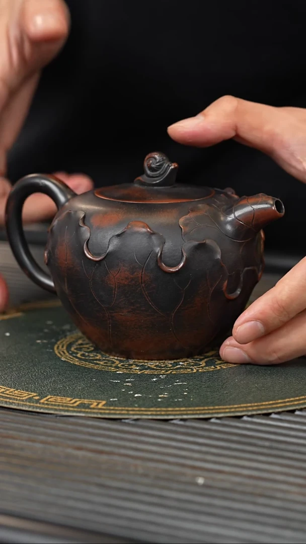 【闪购商品】紫砂茶壶BYM 柴烧 漫步人生