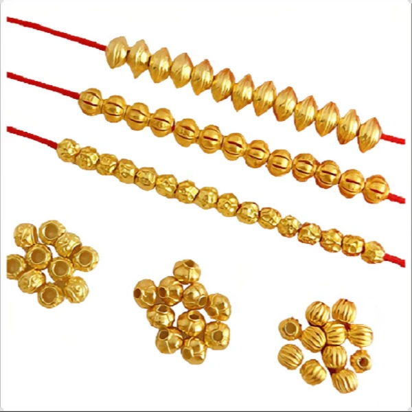 高保高压锅金属手工材料包铜电镀18K手工高压锅定位珠隔珠配件