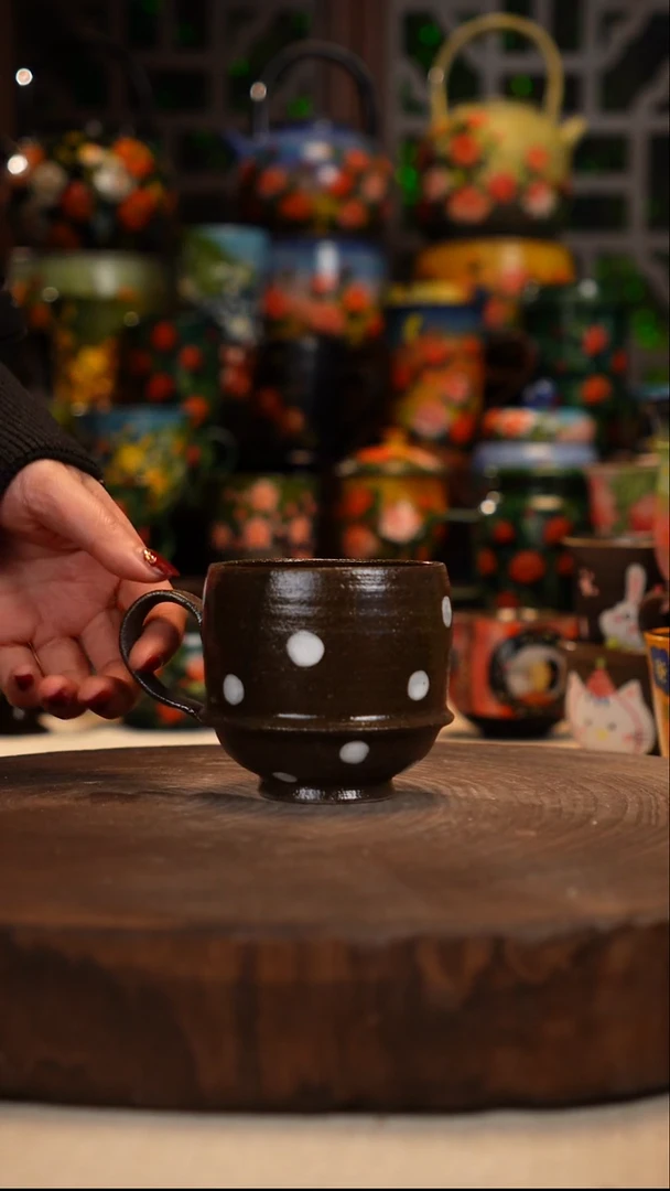 紫砂油画手绘釉下彩