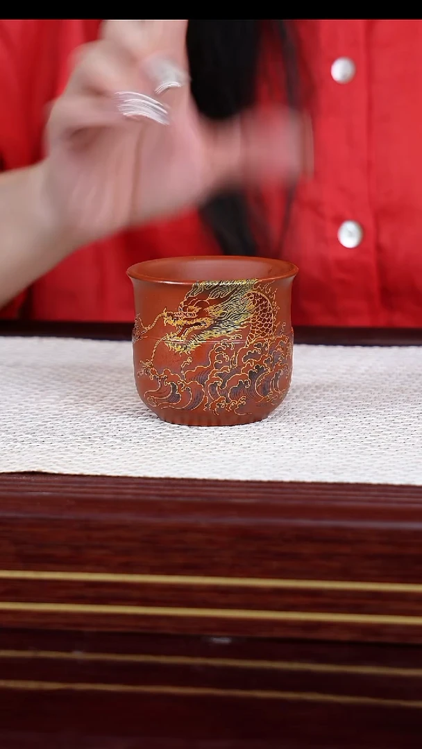 茶杯紫砂宜兴原矿紫砂主人杯