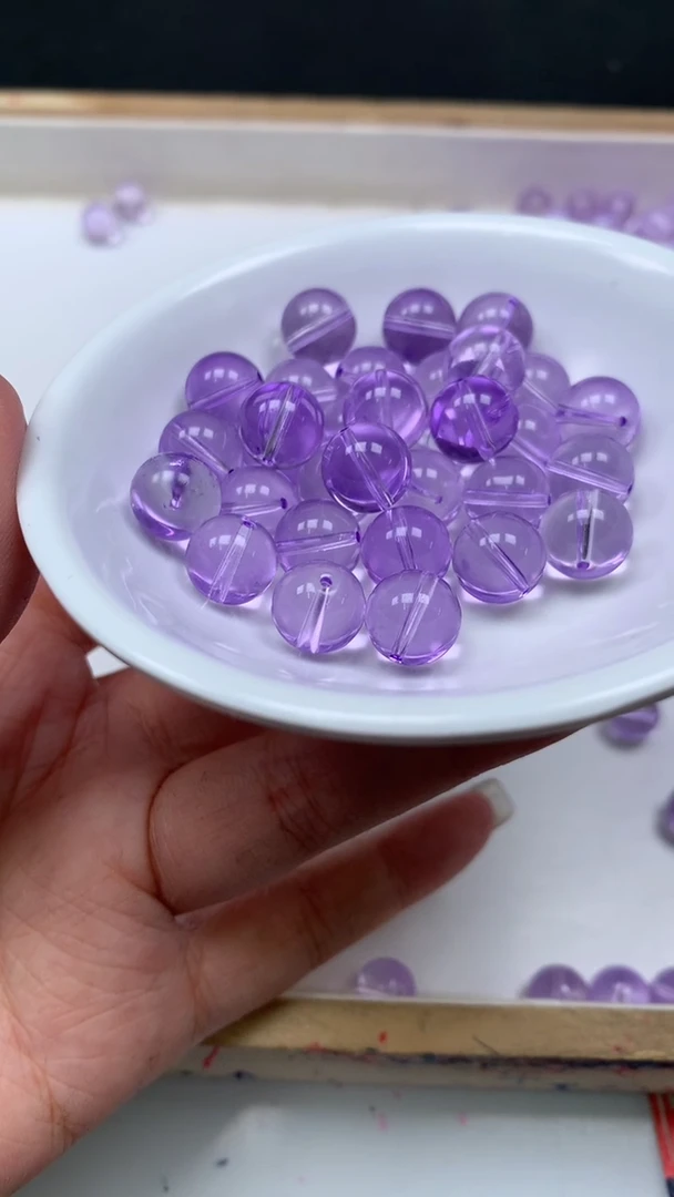 未镶嵌珠宝半成品水晶M691 维多利亚10mm10个6.8元