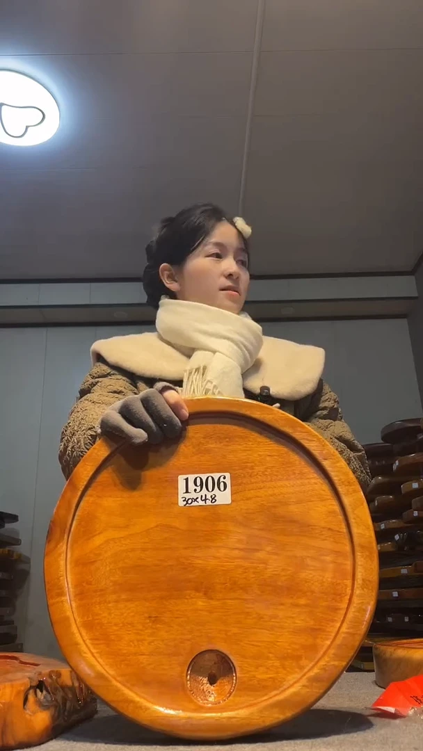 实木原木茶盘 一物一拍(不含配件）