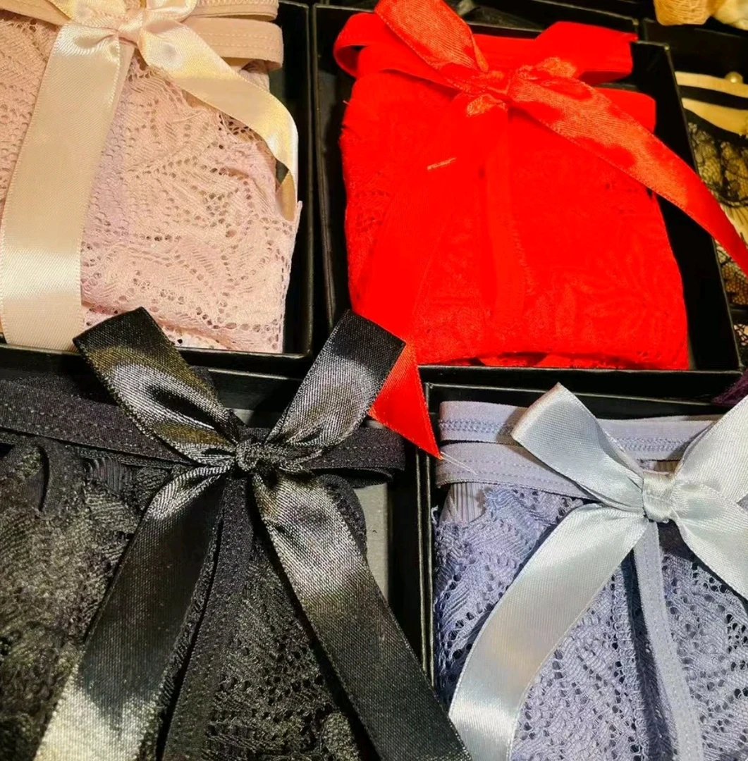 001-200内裤镂空三角裤神秘透气薄款蕾丝夏季女三角内裤无痕多彩