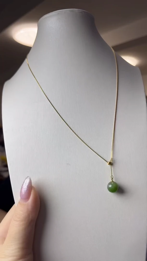 颈饰银S925镶嵌和田玉（多样性发一件）