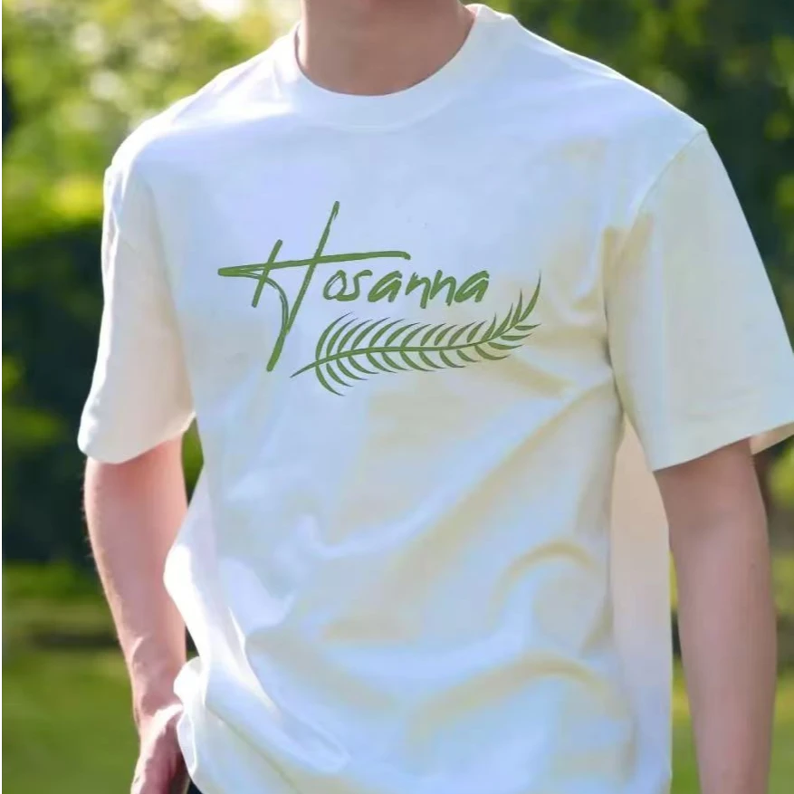 和散那夏季圆领潮流白色情侣休闲舒适潮T简约