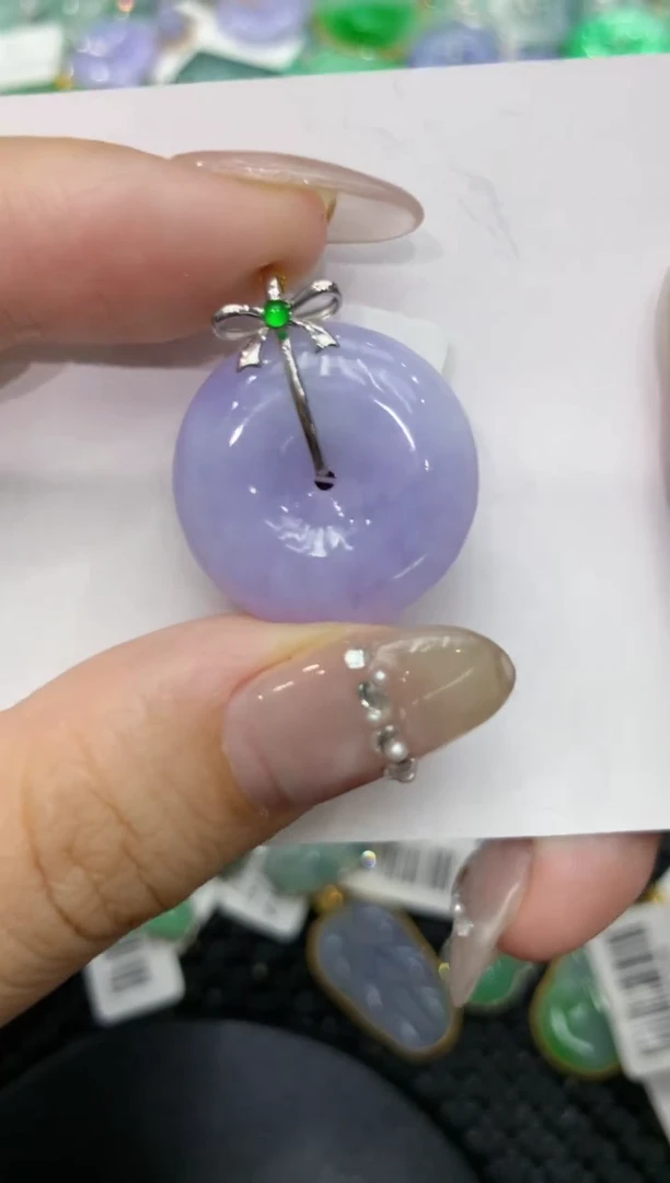 【闪购商品】翡翠颈饰18K金镶嵌222222222