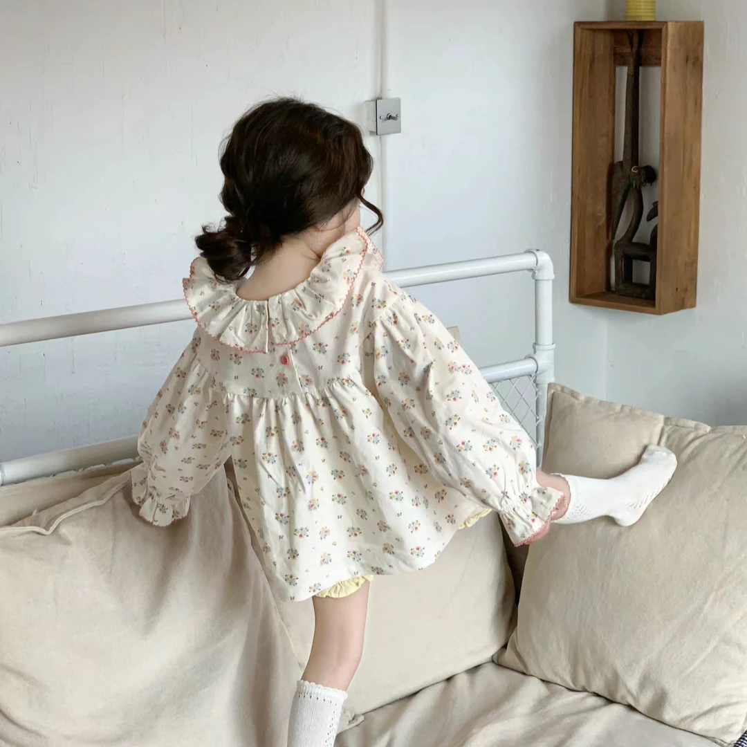 云小朵童装花边碎花家居服