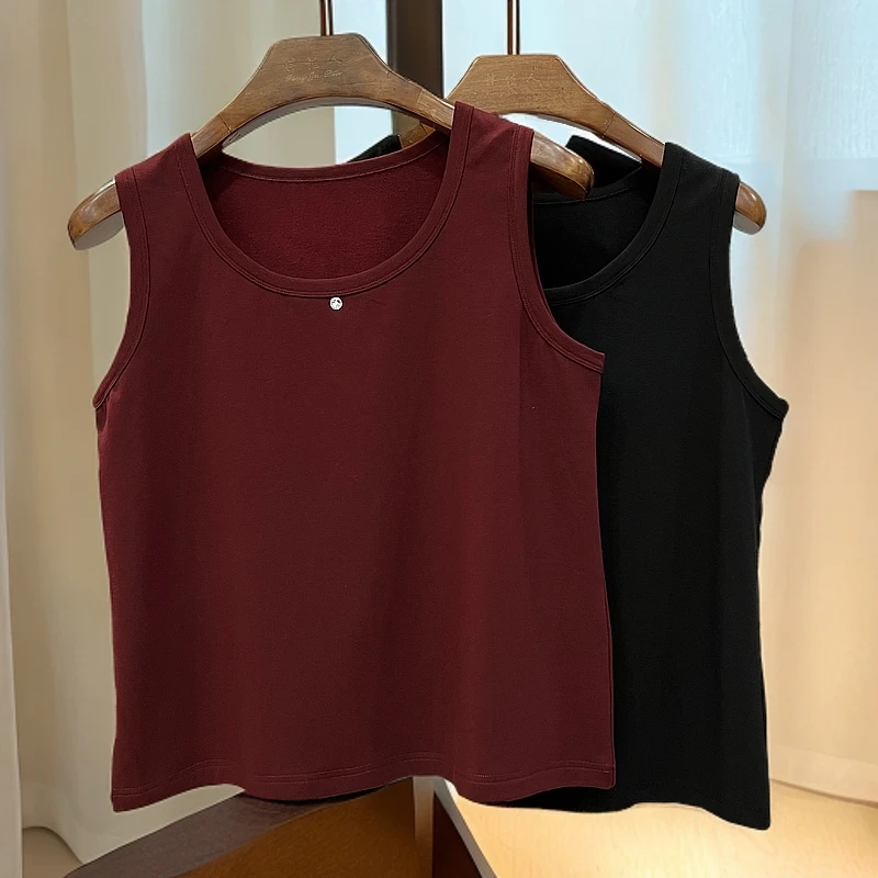 胖人坊绒感暖暖吊带4519 衣长60