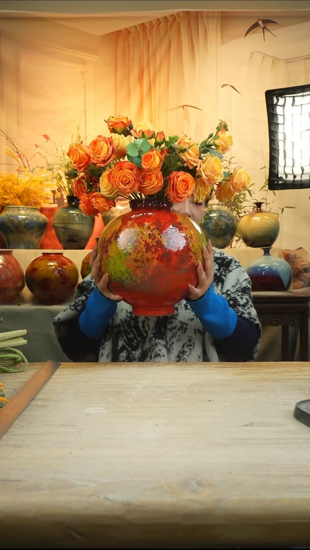 高 28口11陶瓷花瓶