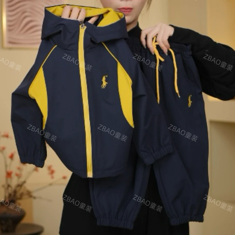 【吸睛套装】2025秋季新款男童韩版休闲宽松连帽防风儿童外套套装