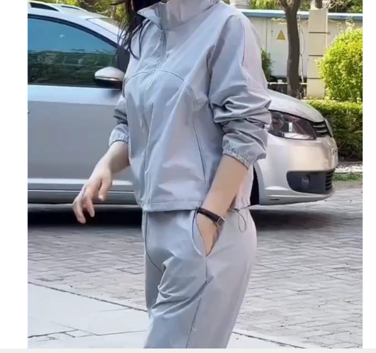 2025夏季新款同款洋气减龄韩版爆款外套裤子两件套ic-cx