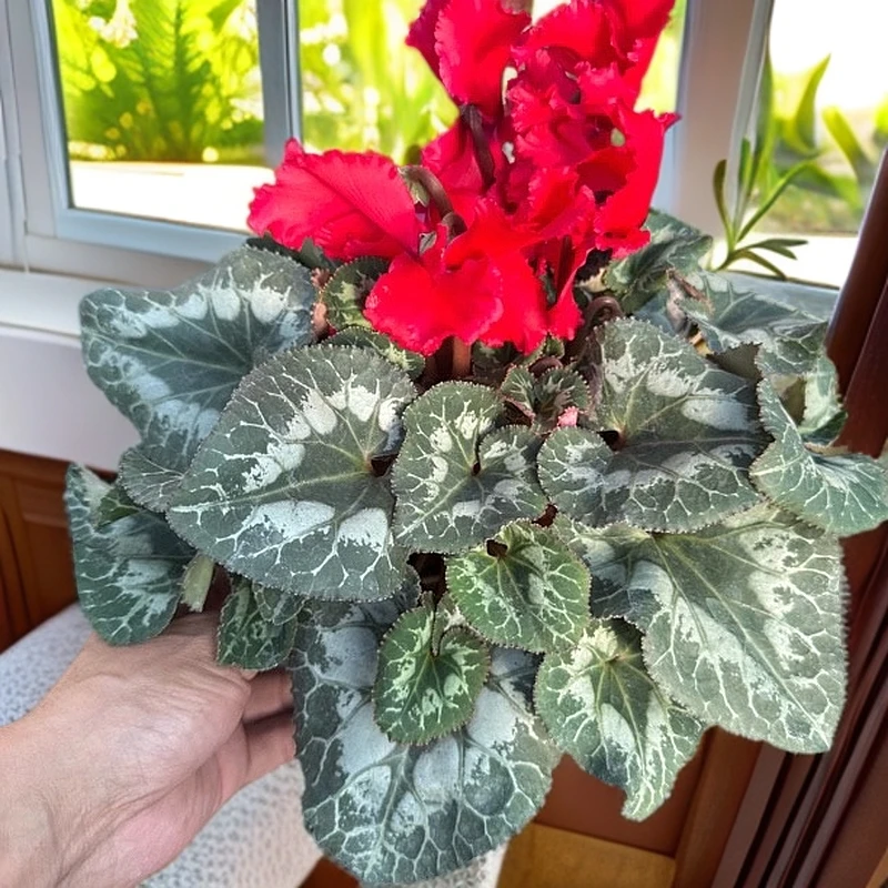 大花一代仙客来花室内室外桌面阳台年宵花卉直播间现场直播卖花