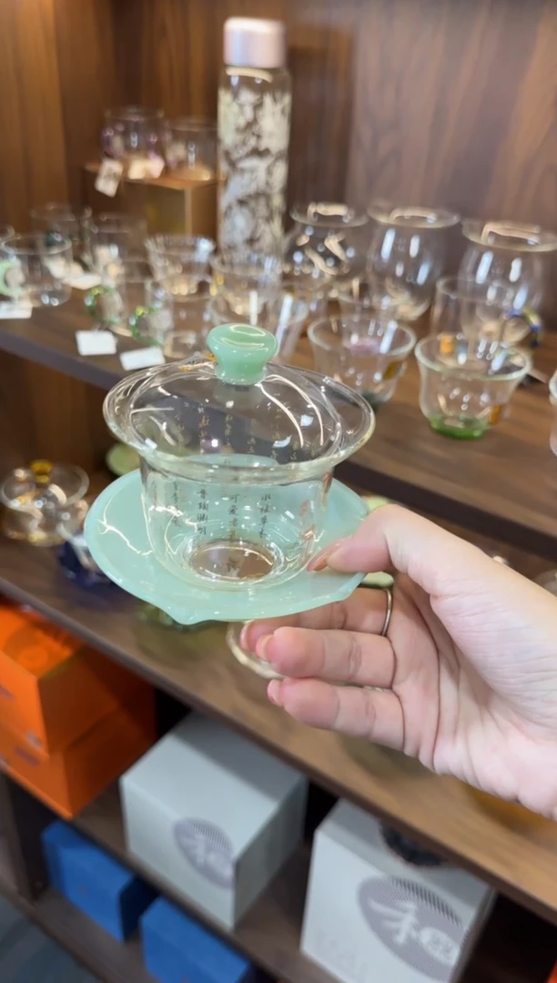 禾器 爱莲说禾荷盖碗浅玉色