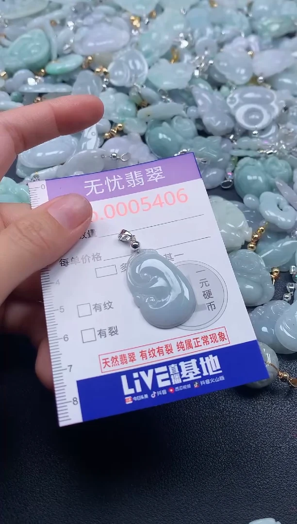 吊坠(不含链)未镶嵌翡翠5406