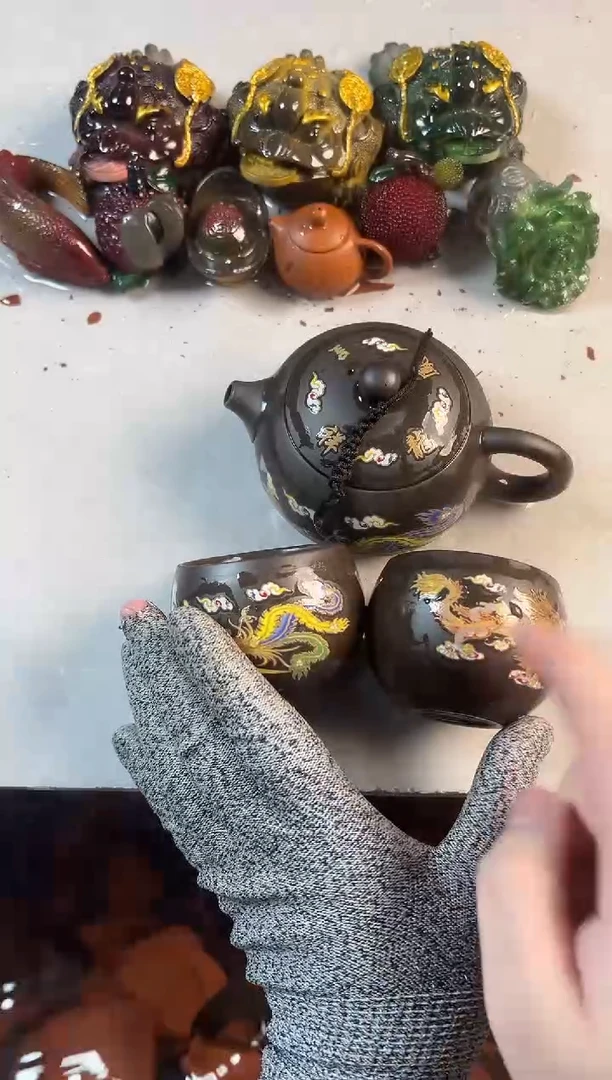 变色小西施+2变色龙蛋杯+壶绳