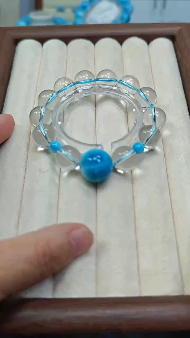 未镶嵌针钠钙石（海纹石）手链?*?多样性发一