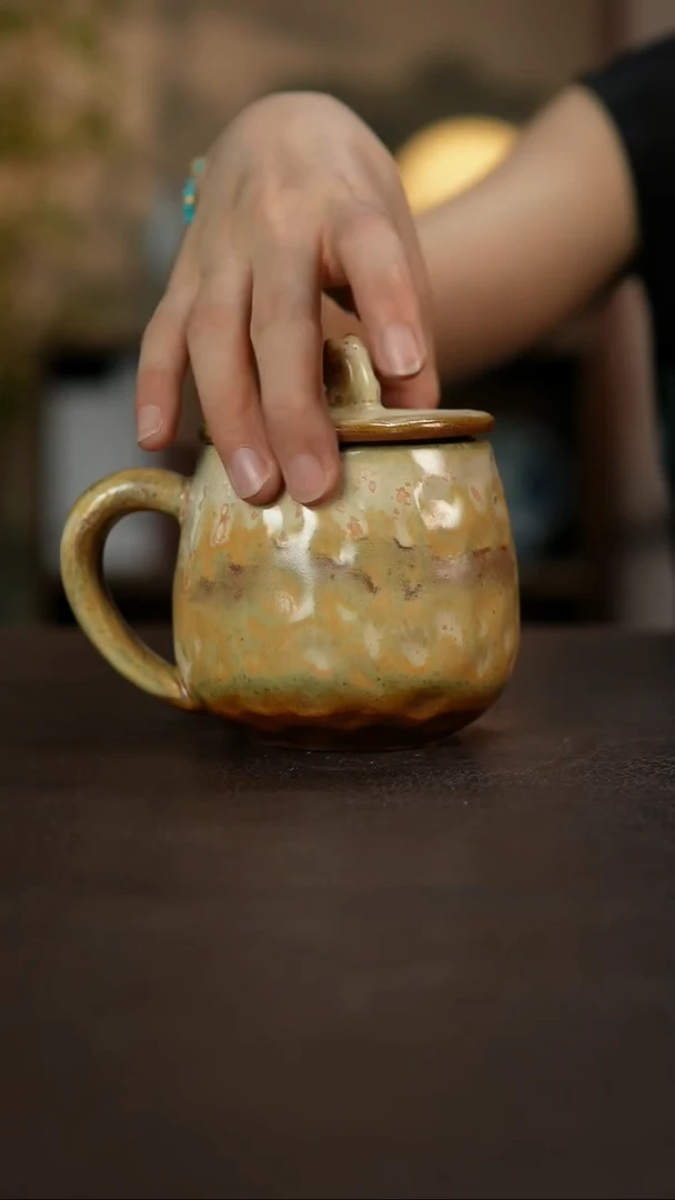 杯景德镇陶瓷杯碗柴烧多人