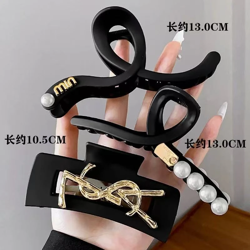 时尚欧美风夹子发卡盘发夹抓夹女顶夹发夹森系/CC