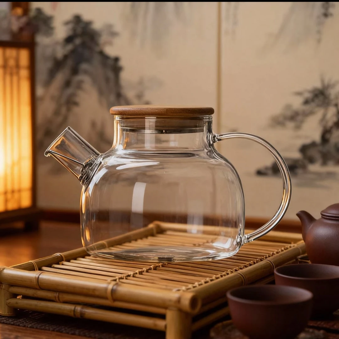 玻璃水壶大容量耐热家用透明煮茶壶耐高温冷水壶电陶壶家用茶壶
