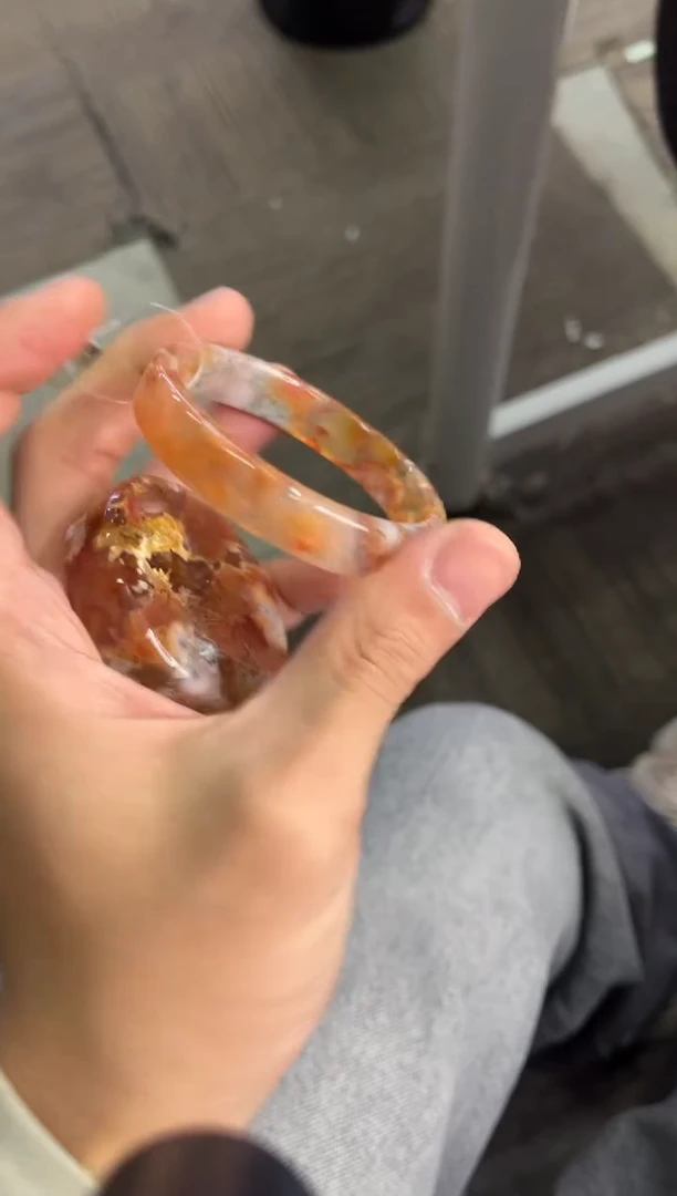 未镶嵌手镯石英质玉尘*丷圈口（赠品镯心）