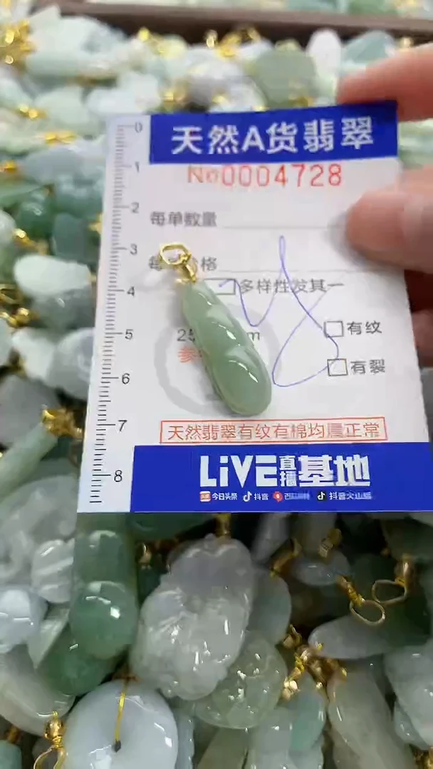 颈饰未镶嵌翡翠天然A货翡翠