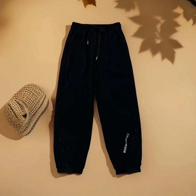 1037松紧腰速干裤女装时尚百搭休闲束脚裤