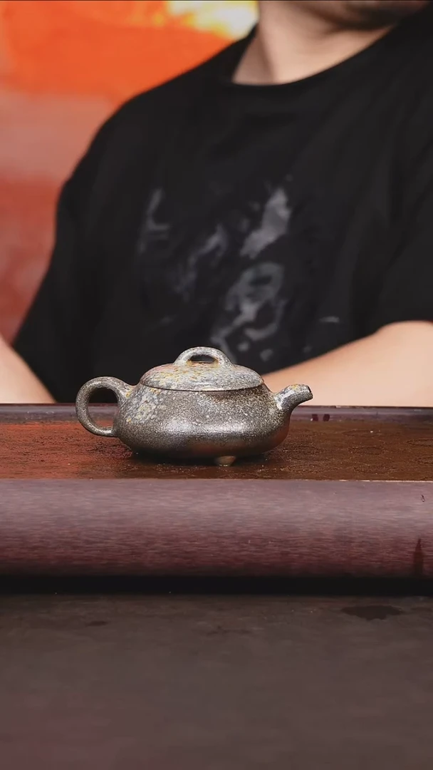 茶壶紫砂柴烧 喜瓢