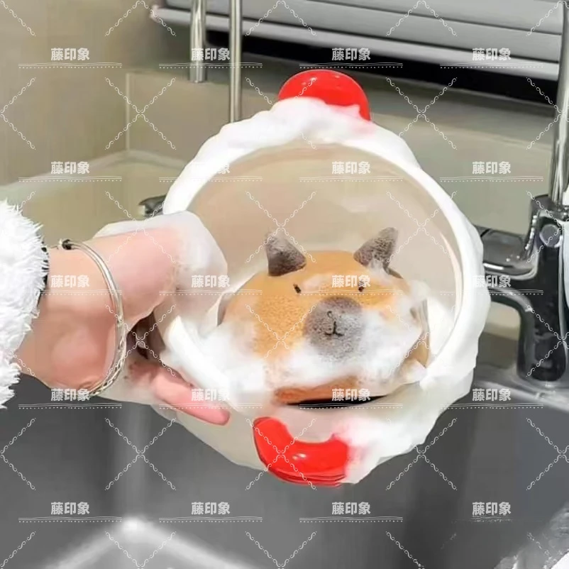 卡皮巴拉洗碗刷碗池洗锅海绵球擦刷碗好物可爱家用多用途吸水好用