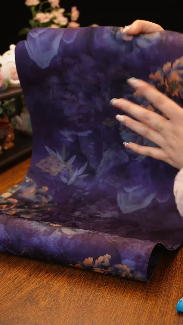 【闪购商品】紫牡丹桌旗·····