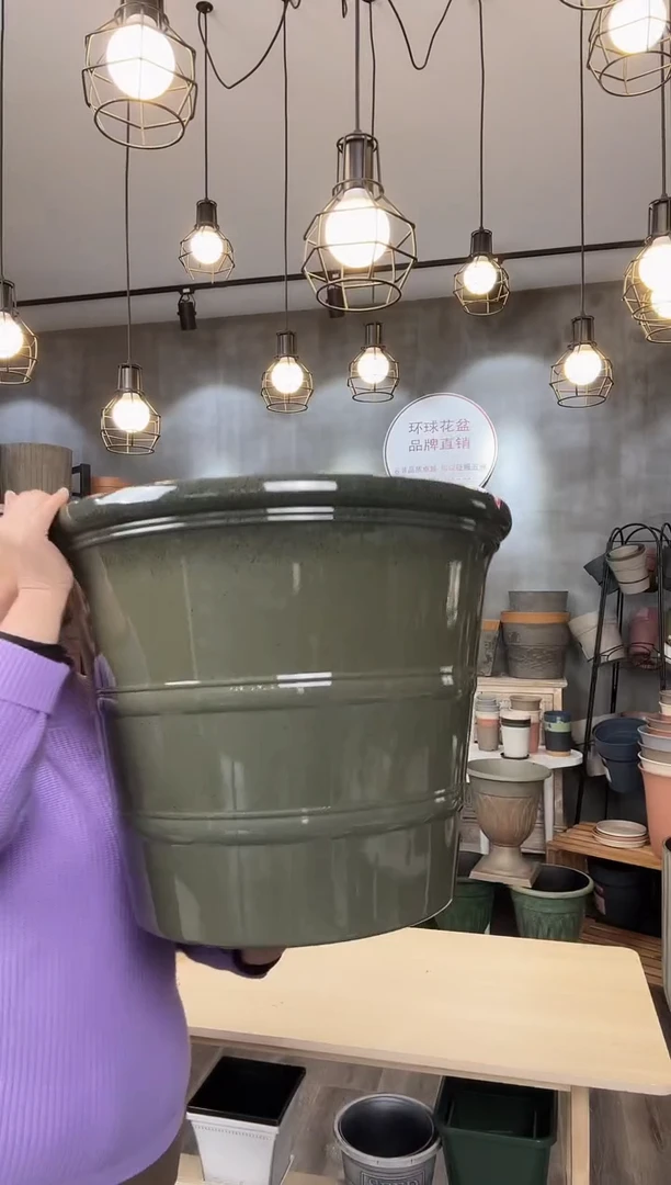 【闪购商品】塑料22寸绿色两道筋 10只