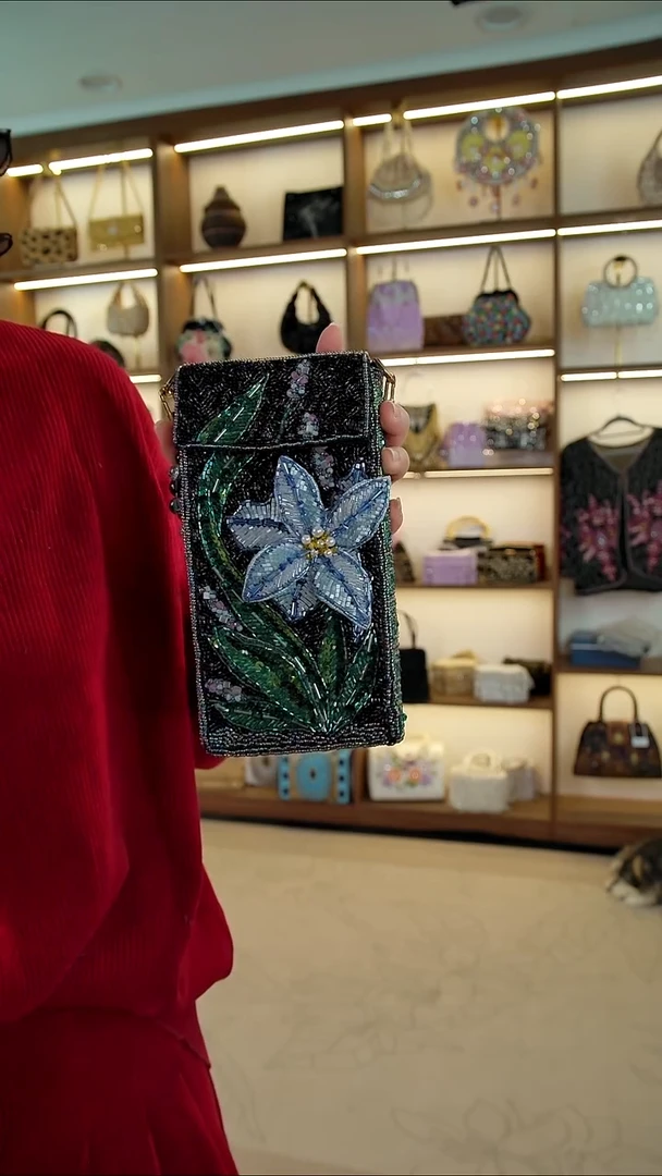 织物20百格汇手工串珠包