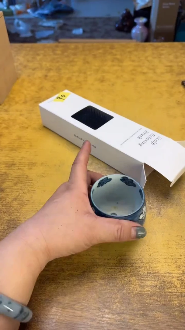 瓷器瓷器瓷器瑕疵90金梳碗